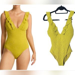 SEA LEVEL Elegant Ruffled One Piece Swimsuit